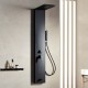 ΥΔΡΟΜΑΣΑΖ 4 ΕΞΟΔΩΝ ΕΠΙΤΟΙΧΙΟ ROMA SHOWER PANEL BLACK MATT (53100N)