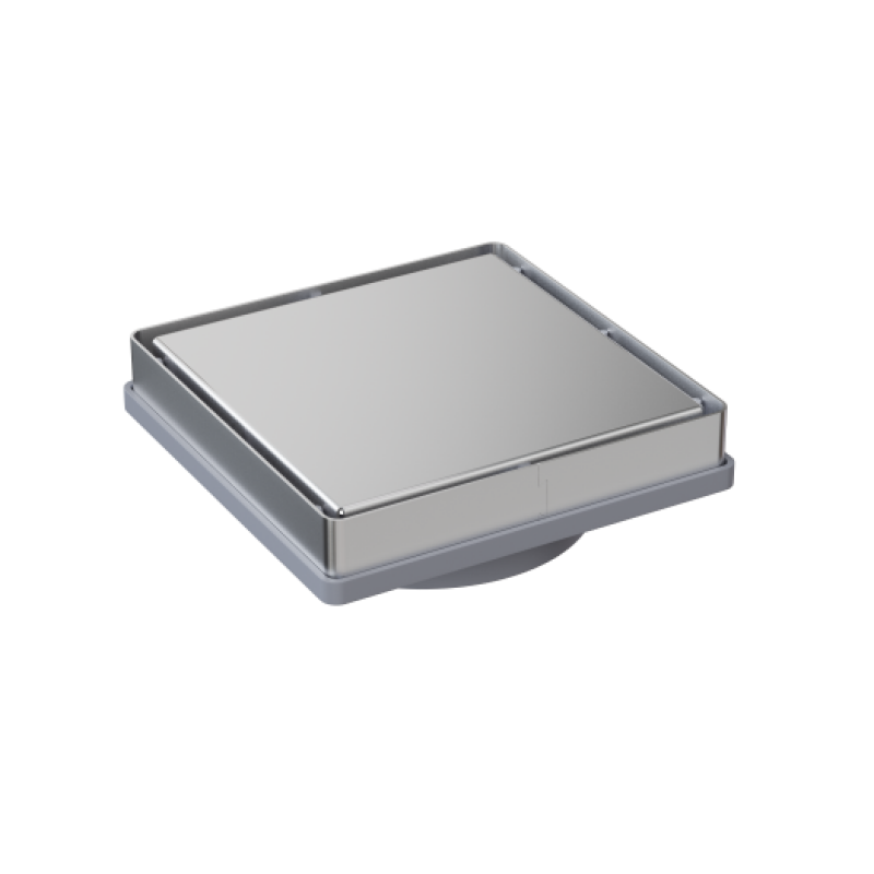 ΤΕΤΡΑΓΩΝΟ ΣΧΑΡΑΚΙ 2 ΟΨΕΩΝ BRUSHED NICKEL 13Χ13CM DC