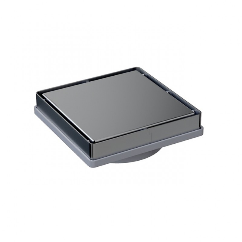 ΤΕΤΡΑΓΩΝΟ ΣΧΑΡΑΚΙ 2 ΟΨΕΩΝ GUN METAL 13Χ13CM DC
