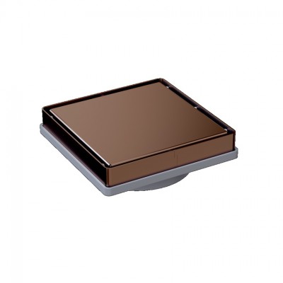 ΤΕΤΡΑΓΩΝΟ ΣΧΑΡΑΚΙ 2 ΟΨΕΩΝ BRUSHED COPPER 13Χ13CM DC