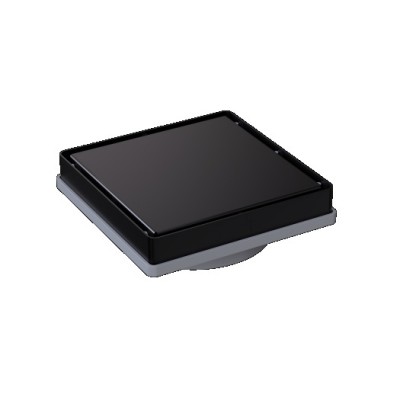 ΤΕΤΡΑΓΩΝΟ ΣΧΑΡΑΚΙ 2 ΟΨΕΩΝ BLACK MATT 13Χ13CM DC