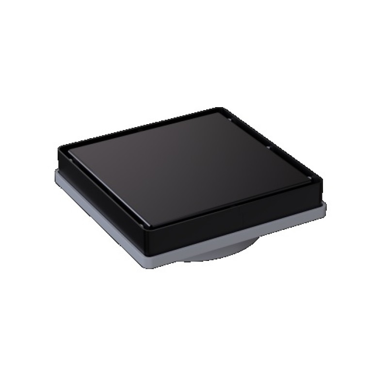 ΤΕΤΡΑΓΩΝΟ ΣΧΑΡΑΚΙ 2 ΟΨΕΩΝ BLACK MATT 13Χ13CM DC