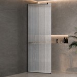 ΚΑΜΠΙΝΑ RIVELLE ΕΛΕΘΕΥΡΗΣ ΤΟΠΟΘΕΤΗΣΗΣ CLEAN GLASS BLACK 80X200CM
