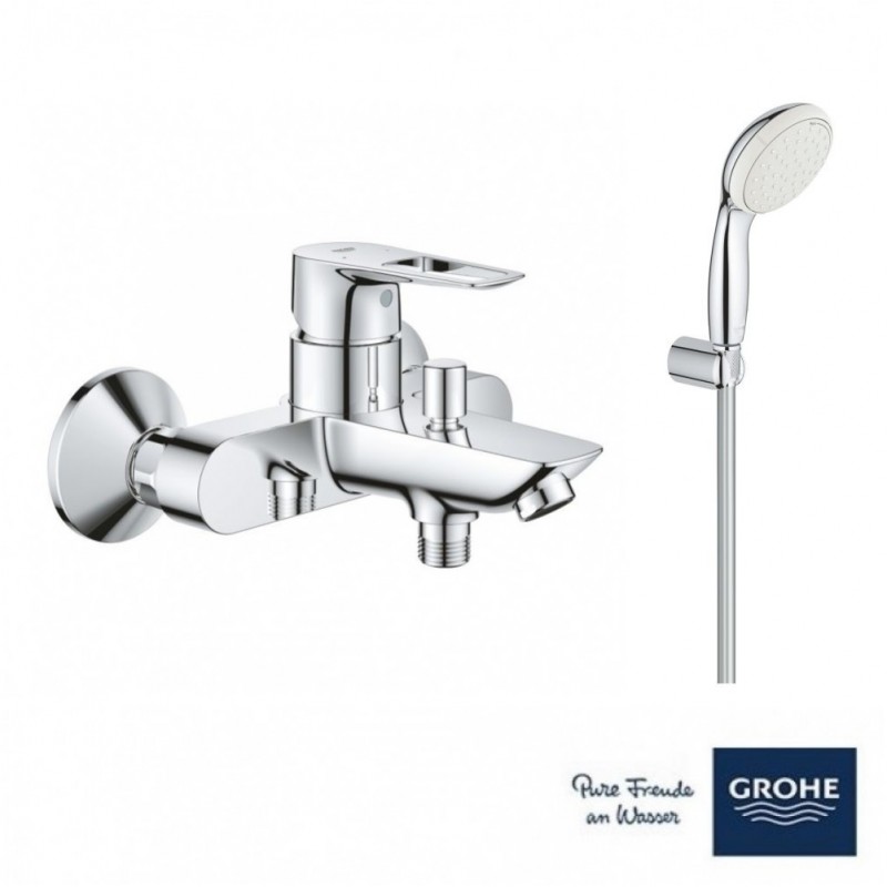 ΜΠΑΤΑΡΙΑ ΛΟΥΤΡΟΥ BAULOOP ΣΕΤ CHROME (23602001+26406001) GROHE