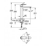 ΜΠΑΤΑΡΙΑ ΝΙΠΤΗΡΟΣ ΨΗΛΗ EUROSMART COSMOPOLITAN CHROME (23921000) GROHE ΜΠΑΤΑΡΙΑ ΝΙΠΤΗΡΟΣ ΨΗΛΗ EUROSMART COSMOPOLITAN CHROME (23921000) GROHE