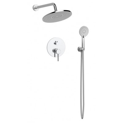 ΜΠΑΤΑΡΙΑ ΛΟΥΤΡΟΥ ΕΝΤΟΙΧΙΣΜΟΥ 2 ΕΞΟΔΩΝ TOIXOY VENIS CHROME ΜΕ BOX DC