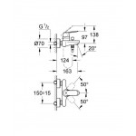 ΜΠΑΤΑΡΙΑ ΛΟΥΤΡΟΥ EUROSMART COSMOPOLITAN ΣΕΤ CHROME (32831000+2780310E) GROHE ΜΠΑΤΑΡΙΑ ΛΟΥΤΡΟΥ EUROSMART COSMOPOLITAN ΣΕΤ CHROME (32831000+2780310E) GROHE