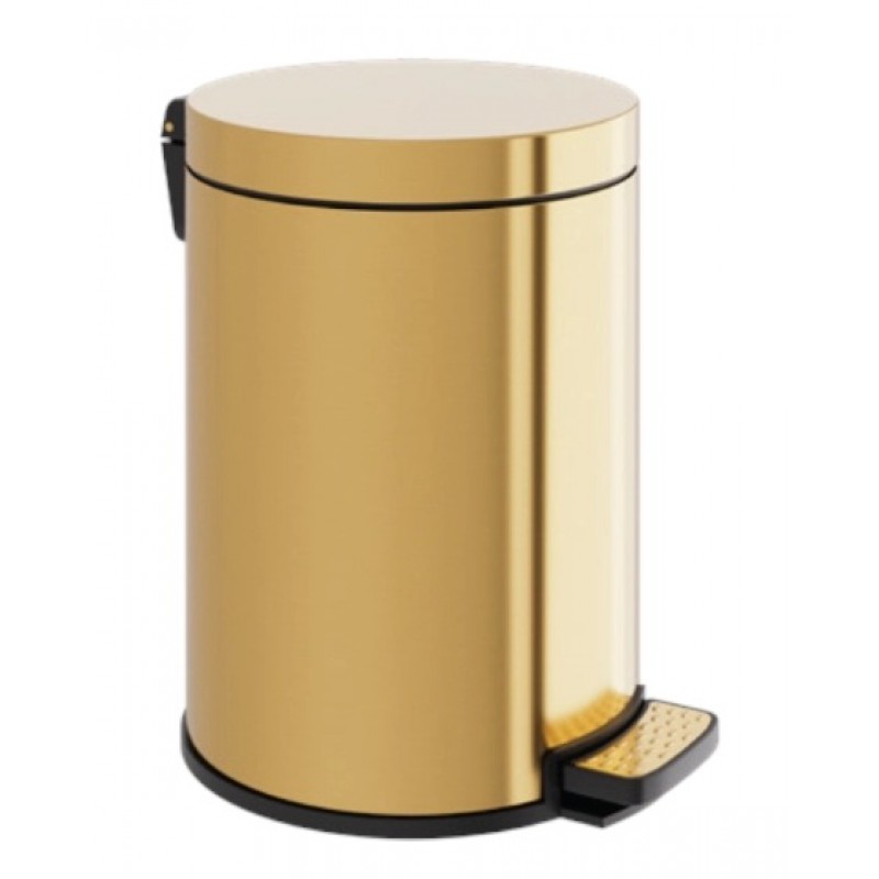 ΧΑΡΤΟΔΟΧΕΙΟ ΑΝΟΞΕΙΔΟΤΟ ΑΤΣΑΛΙ 6LT SOFT COLSE BRUSHED GOLD