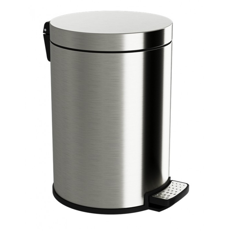 ΧΑΡΤΟΔΟΧΕΙΟ ΑΝΟΞΕΙΔΟΤΟ ΑΤΣΑΛΙ 6LT SOFT COLSE NICKEL MATΤ