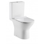 ΣΕΤ ΛΕΚΑΝΗ ΜΕ ΚΑΖΑΝΑΚΙ 7937 WHITE GLOSSY RIMLESS ΚΑΙ ΚΑΠΑΚΙ SLIM SOFT CLOSE ΠΙΣΩ ΣΙΦΩΝΙ 66.5CM