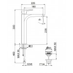 ΜΠΑΤΑΡΙΑ ΝΙΠΤΗΡΟΣ ΨΗΛΗ KEVON PVD BLACK MATT (81NN8119) ΜΕ ΒΑΛΒ. CLICK SYSTEM FIORE ΜΠΑΤΑΡΙΑ ΝΙΠΤΗΡΟΣ ΨΗΛΗ KEVON PVD BLACK MATT (81NN8119) ΜΕ ΒΑΛΒ. CLICK SYSTEM FIORE
