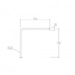 ΜΠΑΡΑ ΣΤΗΡΙΞΗΣ INOX ΓΩΝΙΑΚΗ ΜΗΚΟΣ 75CM ΥΨΟΣ 75CM (82004) ΜΠΑΡΑ ΣΤΗΡΙΞΗΣ INOX ΓΩΝΙΑΚΗ ΜΗΚΟΣ 75CM ΥΨΟΣ 75CM (82004)