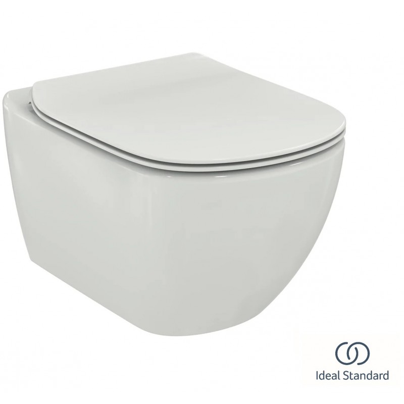 ΣΕΤ ΛΕΚΑΝΗ ΚΡΕΜΑΣΤΗ TESI II WHITE GLOSSY AQUABLADE ΜΕ ΚΑΠΑΚΙ SLIM SOFT CLOSE 53.5CM IDEAL STANDARD