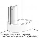 ΚΥΡΤΟ ΔΙΠΤΥΧΟ PRIMUS PLUS CLEAR CHROME 120CM