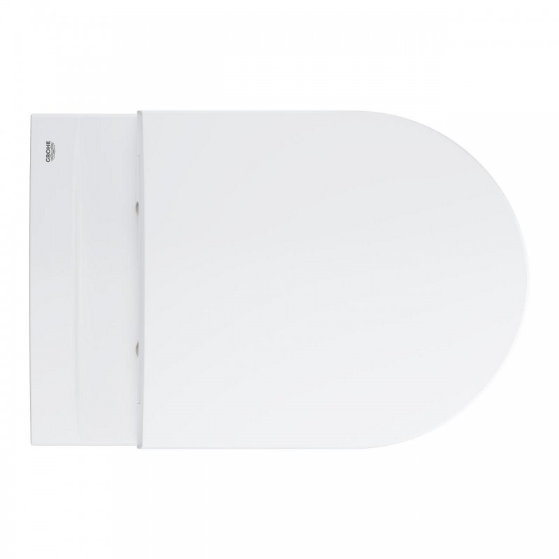 ΣΕΤ ΛΕΚΑΝΗ ΚΡΕΜΑΣΤΗ BAU CERAMIC ALPINE WHITE RIMLESS ΜΕ ΚΑΠΑΚΙ SLIM SOFT CLOSE (103860SH00) 54.3CM GROHE