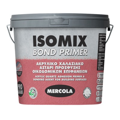 ΧΑΛΑΖΙΑΚΟ ΑΣΤΑΡΙ ISOMIX BOND PRIMER ΚΟΚΚΙΝΟ (4KG) MERCOLA