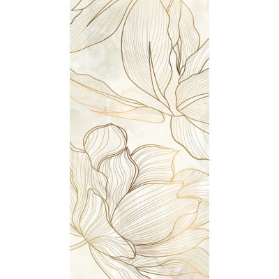 ΠΛΑΚΑΚΙ LUMIERE DECORI FOGLIA D'ORO SOFT RECTIFIED 60X120CM