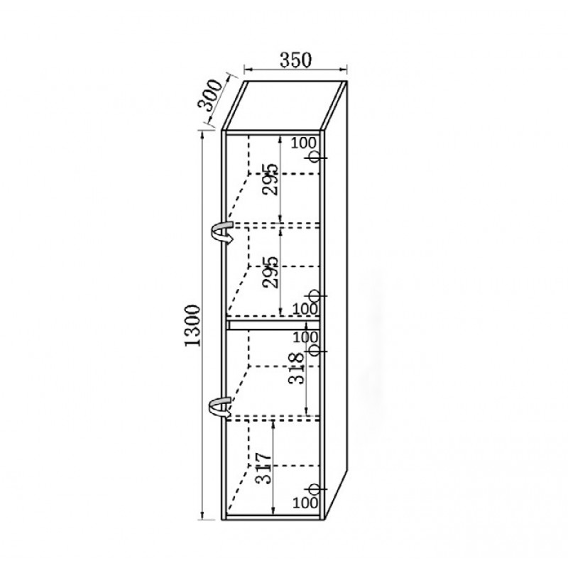 ΣΤΗΛΗ ΕΠΙΠΛΟΥ ΚΡΕΜΑΣΤΗ DIANA BROWN MATT 35X30X130CM