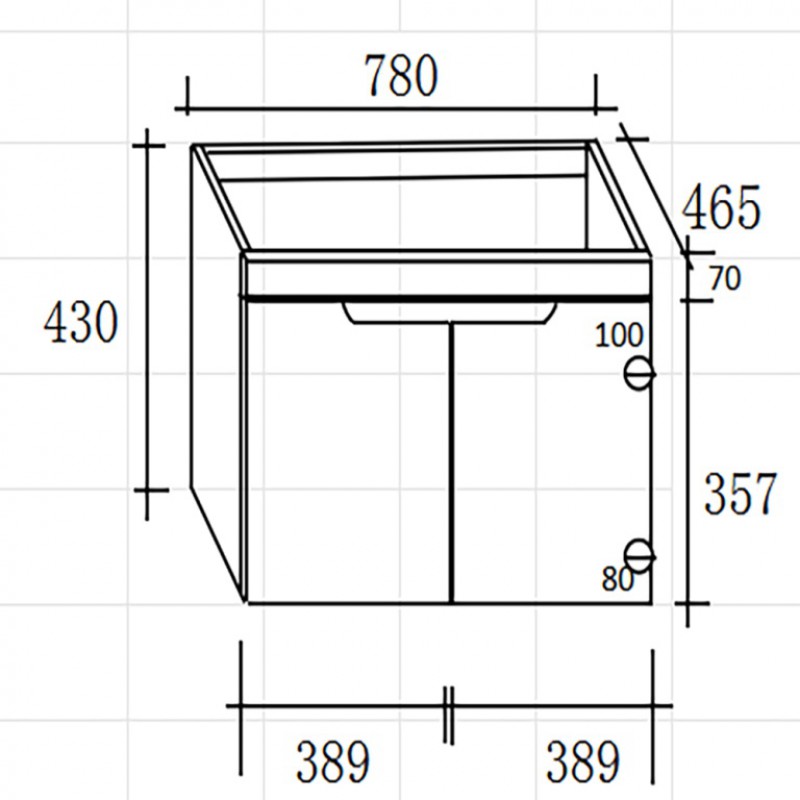 ΒΑΣΗ ΕΠΙΠΛΟΥ ΜΕ ΝΙΠΤΗΡΑ DIANA BROWN MATT 80CM