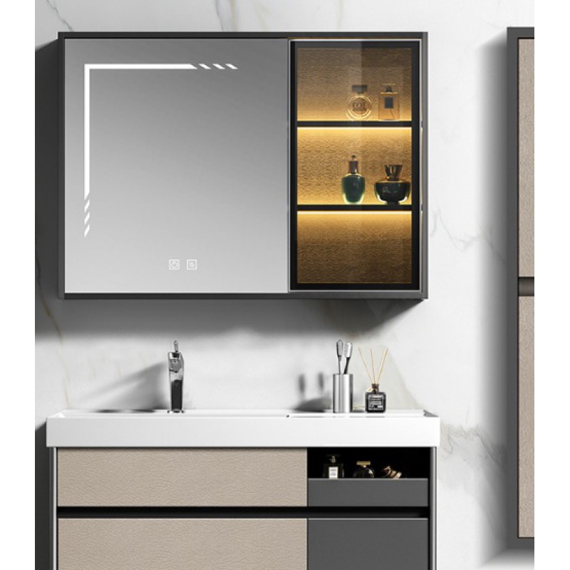 ΚΑΘΡΕΠΤΗΣ ELITE LED SMOKE GREY 90CM