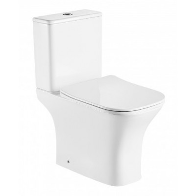 ΣΕΤ ΛΕΚΑΝΗ ΜΕ ΚΑΖΑΝΑΚΙ ELETTRA WHITE GLOSSY RIMLESS ΚΑΙ ΚΑΠΑΚΙ SLIM SOFT CLOSE ΠΙΣΩ ΣΙΦΩΝΙ 63CM