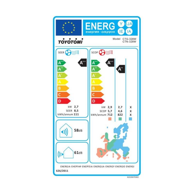 TOYOTOMI CTN/CTG 328W ERAI MYSTERY WHITE 9.000 BTU/h ΚΛΙΜΑΤΙΣΤΙΚΟ INVERTER