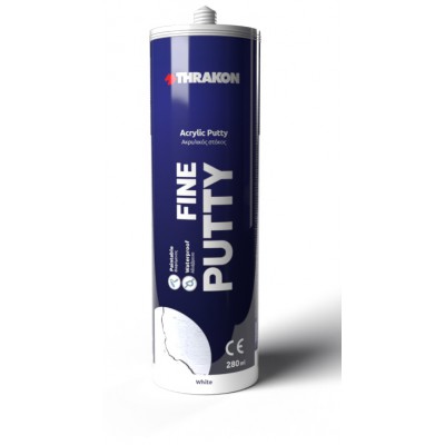 FINE PUTTY ΑΚΡΥΛΙΚΟΣ ΣΤΟΚΟΣ ΛΕΥΚΟ (280ML) THRAKON