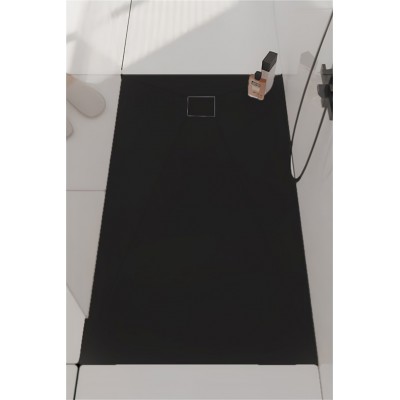 ΝΤΟΥΖΙΕΡΑ ΠΑΡΑΛΛΗΛΟΓΡΑΜΜΗ GLASS STONE BLACK 80X100X2.5CM