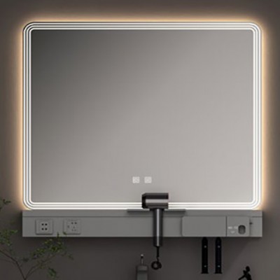 ΚΑΘΡΕΠΤΗΣ GREYS LED LIGHT GREY 80CM