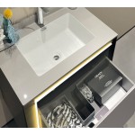 ΣΕΤ ΕΠΙΠΛΟ ΜΠΑΝΙΟΥ GREYS LIGHT GREY MATT 100CM