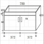 ΒΑΣΗ ΕΠΙΠΛΟΥ ΜΕ ΝΙΠΤΗΡΑ ISABEL 80CM