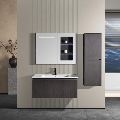 ΣΕΤ ΕΠΙΠΛΟ ΜΠΑΝΙΟΥ LAVARE GREY MATT 100CM