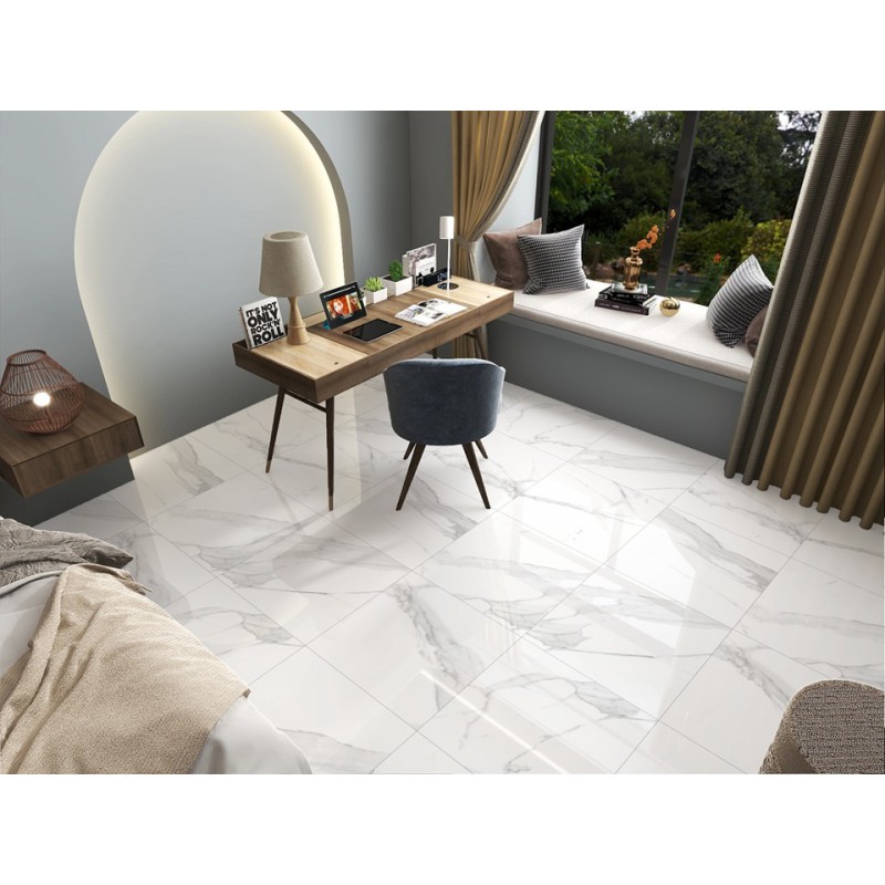 ΠΛΑΚΑΚΙ MIAMI BIANCO FULL POLISHED RECTIFIEΑD 60X60CM