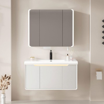 ΣΕΤ ΕΠΙΠΛΟ ΜΠΑΝΙΟΥ MICHELE LIGHT GREY MATT 100CM