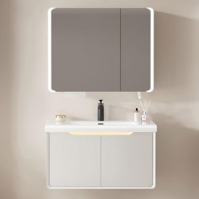 ΣΕΤ ΕΠΙΠΛΟ ΜΠΑΝΙΟΥ MICHELE LIGHT GREY MATT 80CM