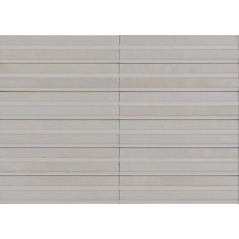 ΠΛΑΚΑΚΙ LUME OFF-WHITE STRUTTURA 3D RAKE (MP9D) ΓΥΑΛΙΣΤΕΡΟ 6X24CM