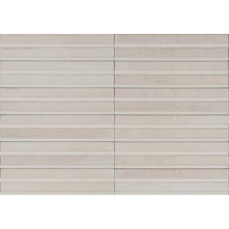 ΠΛΑΚΑΚΙ LUME WHITE STRUTTURA 3D RAKE (MP9E) ΓΥΑΛΙΣΤΕΡΟ 6X24CM