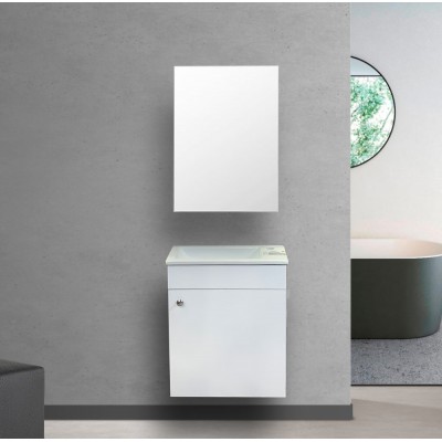 ΣΕΤ ΕΠΙΠΛΟ ΜΠΑΝΙΟΥ PARMA WHITE ΜΑΤΤ 50CM