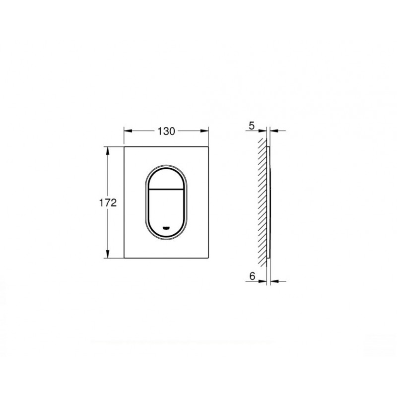 ΠΛΑΚΕΤΑ ΔΙΠΛΗΣ ΡΟΗΣ ARENA COSMOPOLITAN S WARM SUNSET (37624DA0) GROHE