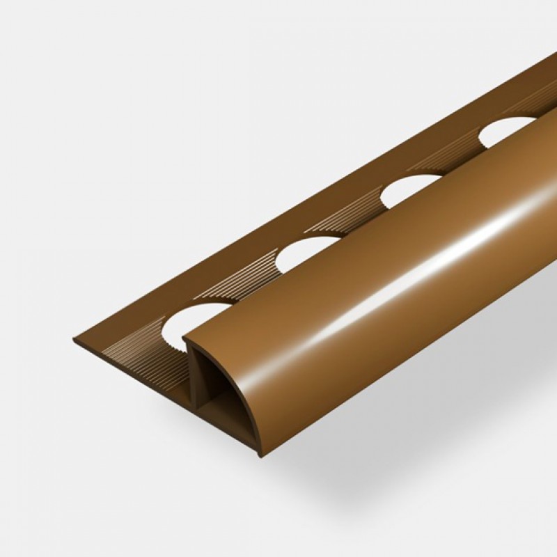 ΠΡΟΦΙΛ PVC ΣΤΡΟΓΓΥΛΕΜΕΝΟ ΚΑΦΕ 10MM 2.5Μ