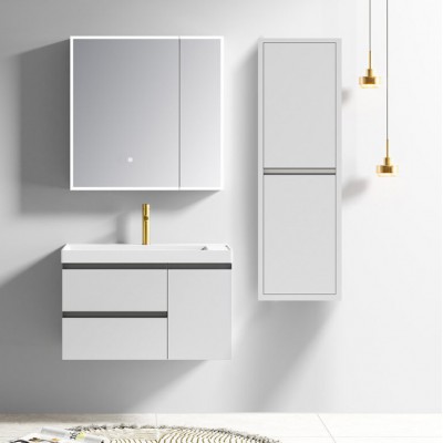 ΣΕΤ ΕΠΙΠΛΟ ΜΠΑΝΙΟΥ SARON WHITE 80CM