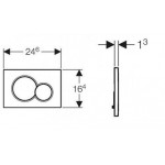 ΠΛΑΚΕΤΑ SIGMA 01 SPECIAL BRASS GALVANIZED (115.770.DT.5) GEBERIT