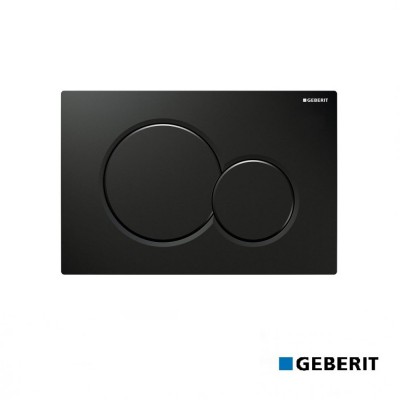 ΠΛΑΚΕΤΑ SIGMA 01 BLACK GLOSSY (115.770.DW.5) GEBERIT