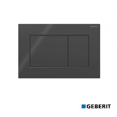 ΠΛΑΚΕΤΑ SIGMA 01 BLACK GLOSSY (115.660.DW.1) GEBERIT