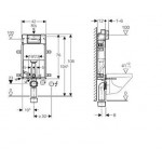 ΚΑΖΑΝΑΚΙ ΕΝΤΟΙΧΙΖΟΜΕΝΟ DELTA KOMBIFIX ΤΟΥΒΛΟΥ 12CM (110.100.00.1) GEBERIT