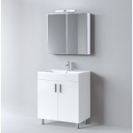 ΣΕΤ ΕΠΙΠΛΟ ΜΠΑΝΙΟΥ SKOPELOS WHITE 80CM