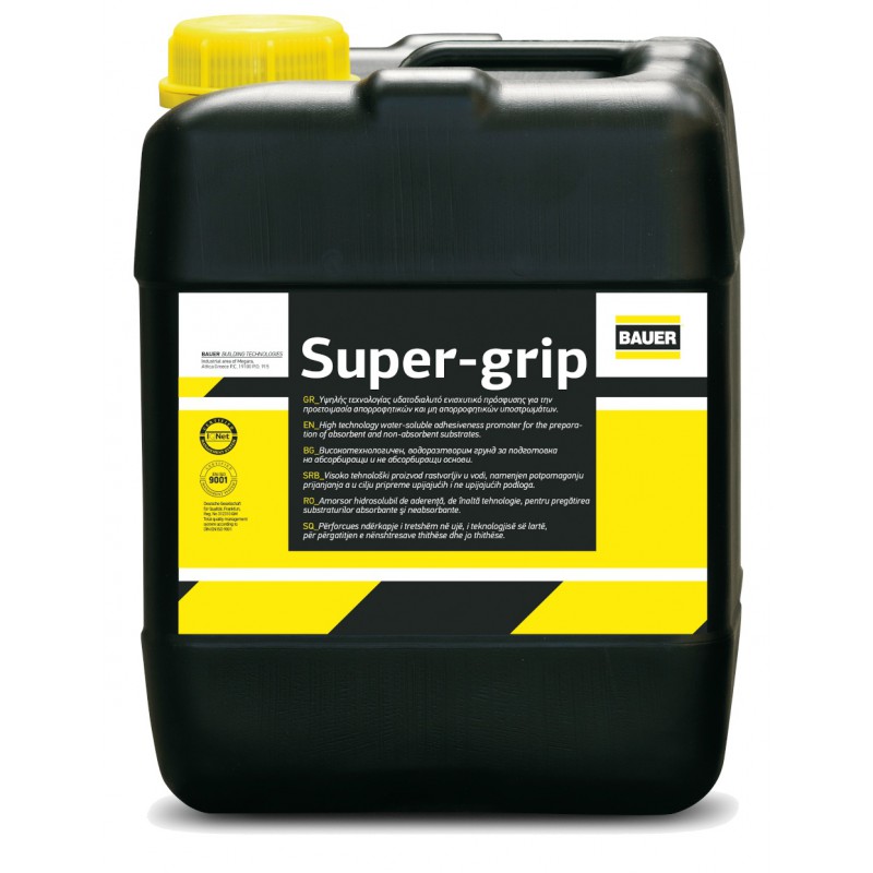 SUPER GRIP ΥΨΗΛΗΣ ΤΕΧΝΟΛΟΓΙΑΣ ΕΝΌΣ ΣΥΣΤΑΤΙΚΟΥ ΥΔΑΤΟΔΙΑΛΥΤΟ ΑΣΤΑΡΙ (20KG) BAUER