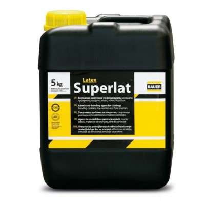 SUPERLAT LATEX ΒΕΛΤΙΩΤΙΚΟ ΚΟΝΙΑΜΑΤΩΝ ΓΕΡΜΑΝΙΚΗΣ ΤΕΧΝΟΛΟΓΙΑΣ ΒΑΣΕΩΣ ΑΚΡΥΛΙΚΟΥ ΠΟΛΥΜΕΡΟΥΣ (5KG) BAUER