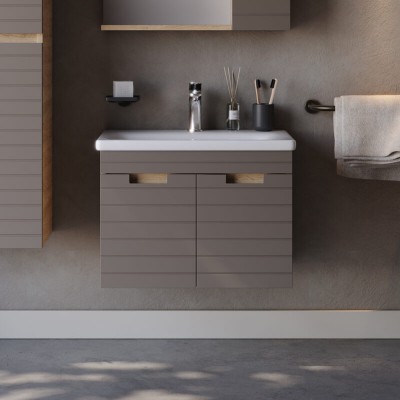 ΒΑΣΗ ΕΠΙΠΛΟΥ ΜΕ ΝΙΠΤΗΡΑ VEGA BROWN MATT 65CM