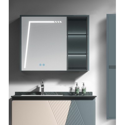 ΚΑΘΡΕΠΤΗΣ VICTORIA LED BEIGE/PETROL 90CM ΚΑΘΡΕΠΤΗΣ VICTORIA LED BEIGE/PETROL 90CM